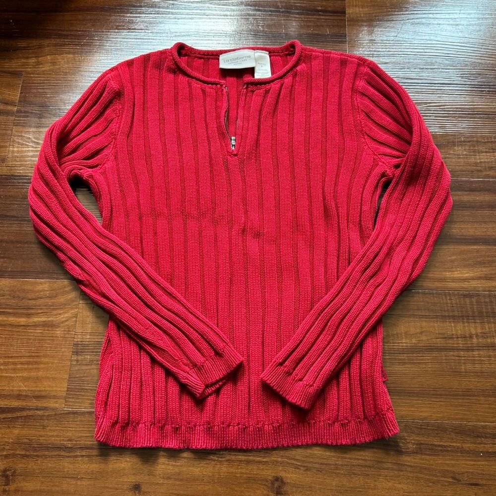 Vintage 1990s Women's Red Jumper